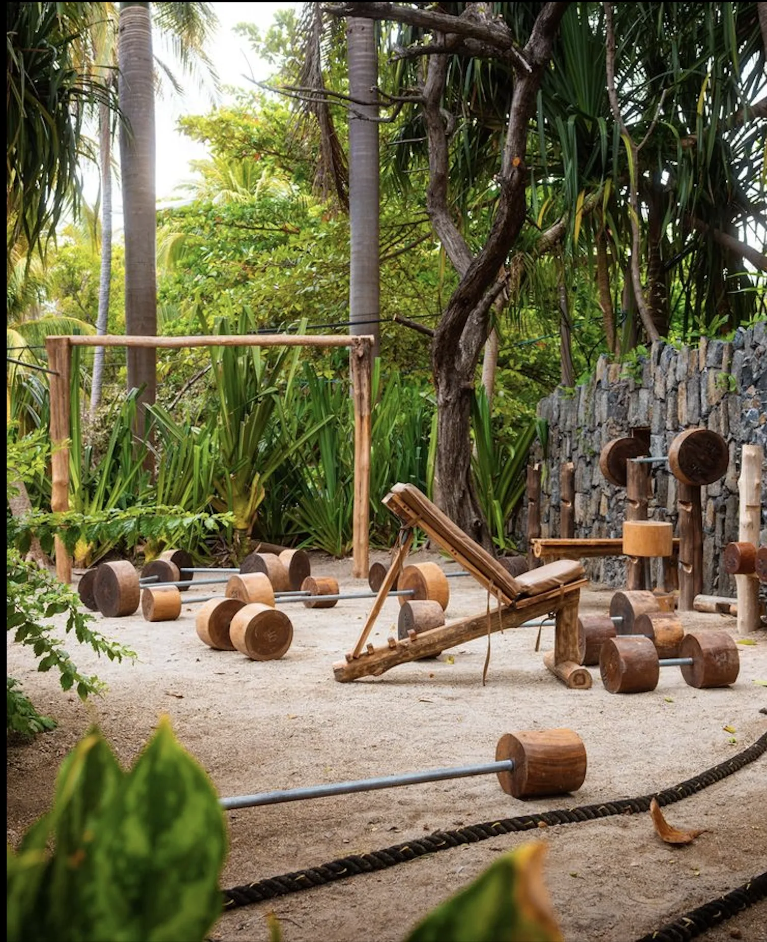 The wooded grounds at The Rock & Sea above Mida Creek